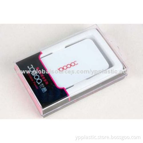 Power Bank Packaging Box with Blister Inner Tray, 100% Recyclable Material, Customized Welcomed